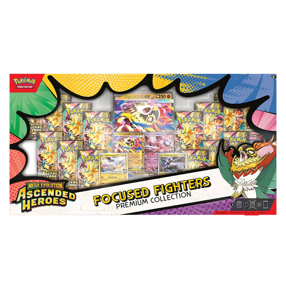Pokémon TCG: Mega Evolution Ascended Heroes Focused Fighters Premium Collection (Sam's Club Exclusive)