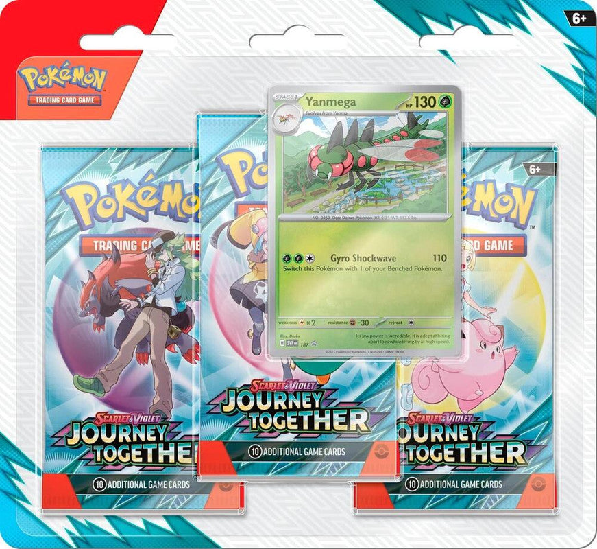 Pokemon Scarlet and Violet: Journey Together 3-Pack Blister (Yanmega)