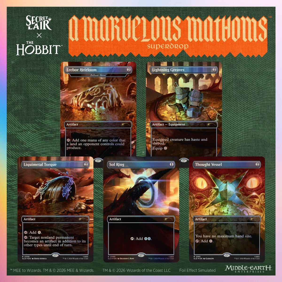 Magic The Gathering: Secret Lair Drop: Secret Lair x The Hobbit: Smaug's Spoils - Traditional Foil Edition