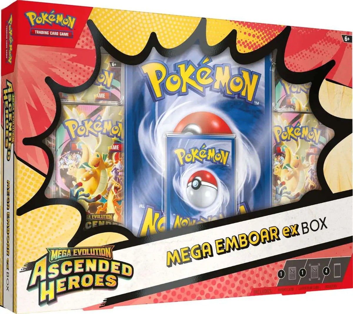 Pokemon TCG: Mega Evolution - Ascended Heroes - Mega Emboar ex Collection Box