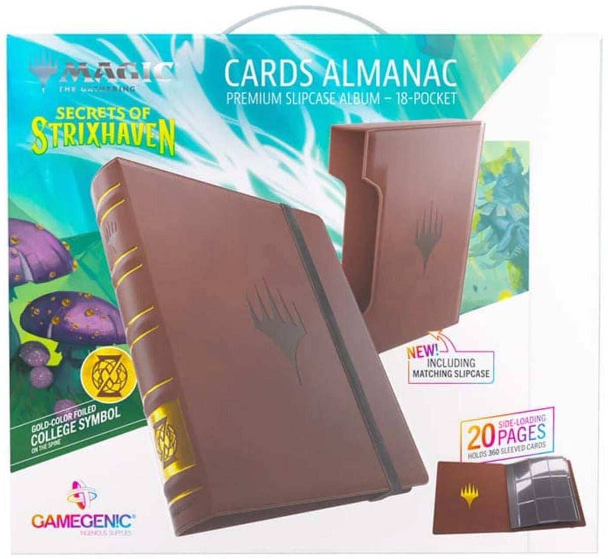 Magic the Gathering: Secrets of Strixhaven Cards Almanac 18-Pocket Slipcase Album - Quandrix