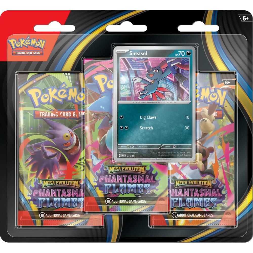 Pokémon TCG: Phantasmal Flames 3-Pack Blister – Sneasel