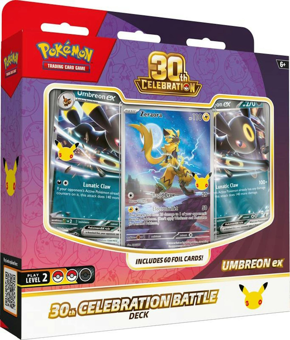 Pokémon TCG: 30th Celebration Build & Battle Espeon ex / Umbreon ex Deck (Assorted)