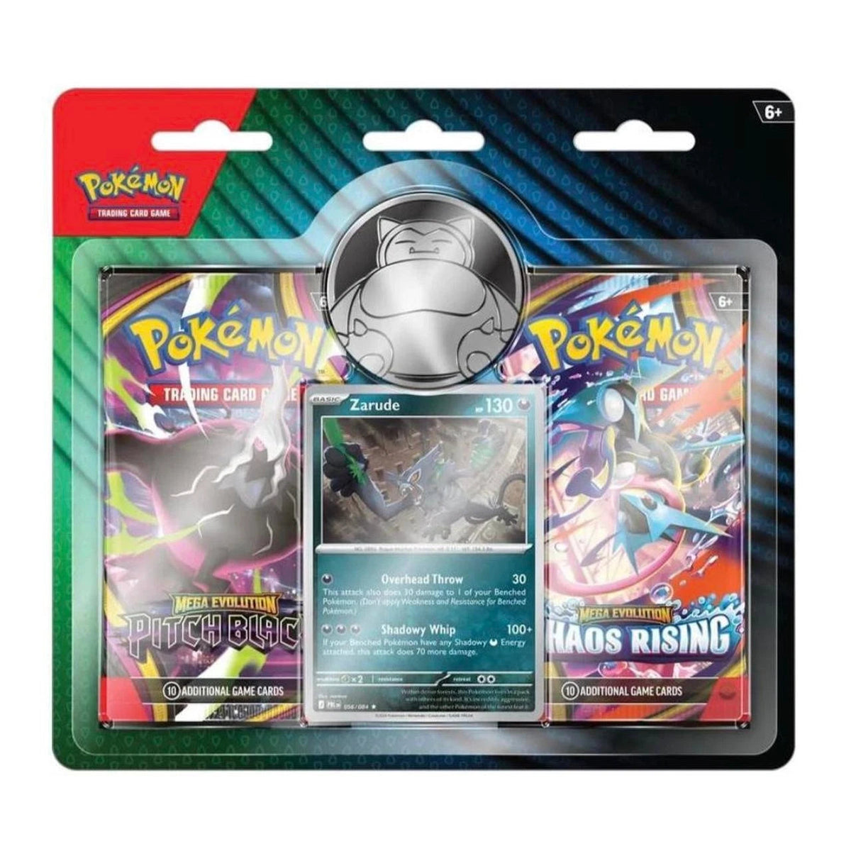 Pokémon TCG: Pitch Black Chaos Rising Zarude 2-Pack Blister